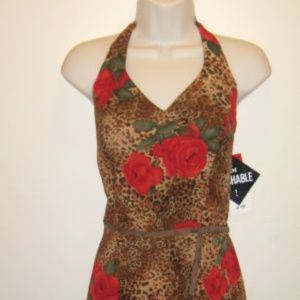 Vintage Halter top summer sun Dress Sz 10P